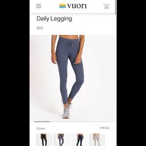 Vuori Daily Legging Black Size Small